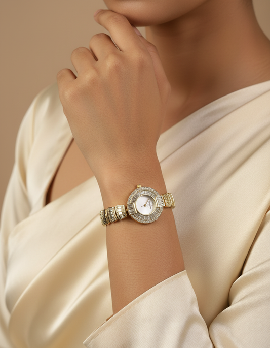 Luxe Crystal Watch