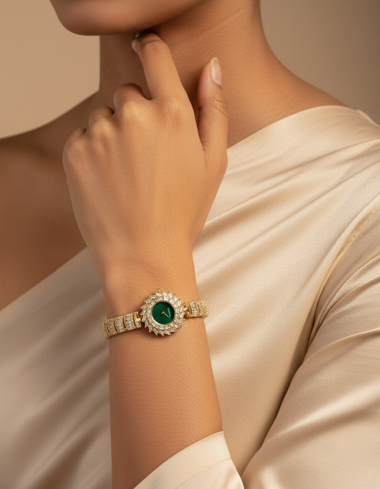 Emerald Crystal Watch