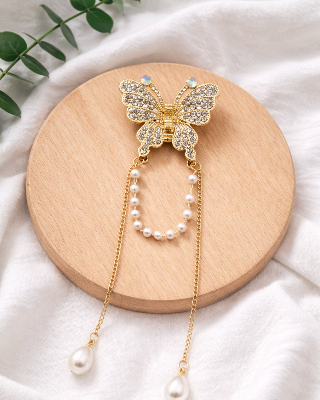 Pearlwing Butterfly Hair Clip