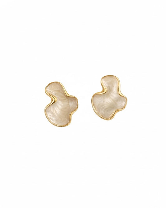 Dripping Enamel Stud Earrings