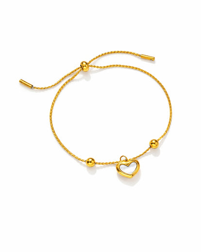 Rope Chain Heart Bracelet