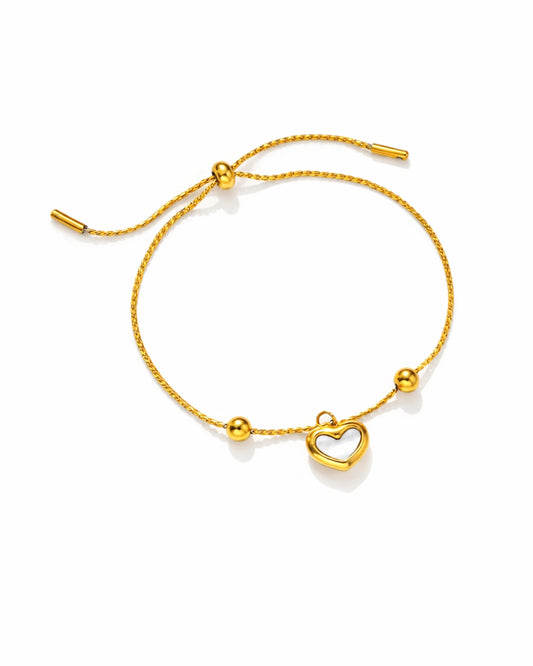 Rope Chain Heart Bracelet