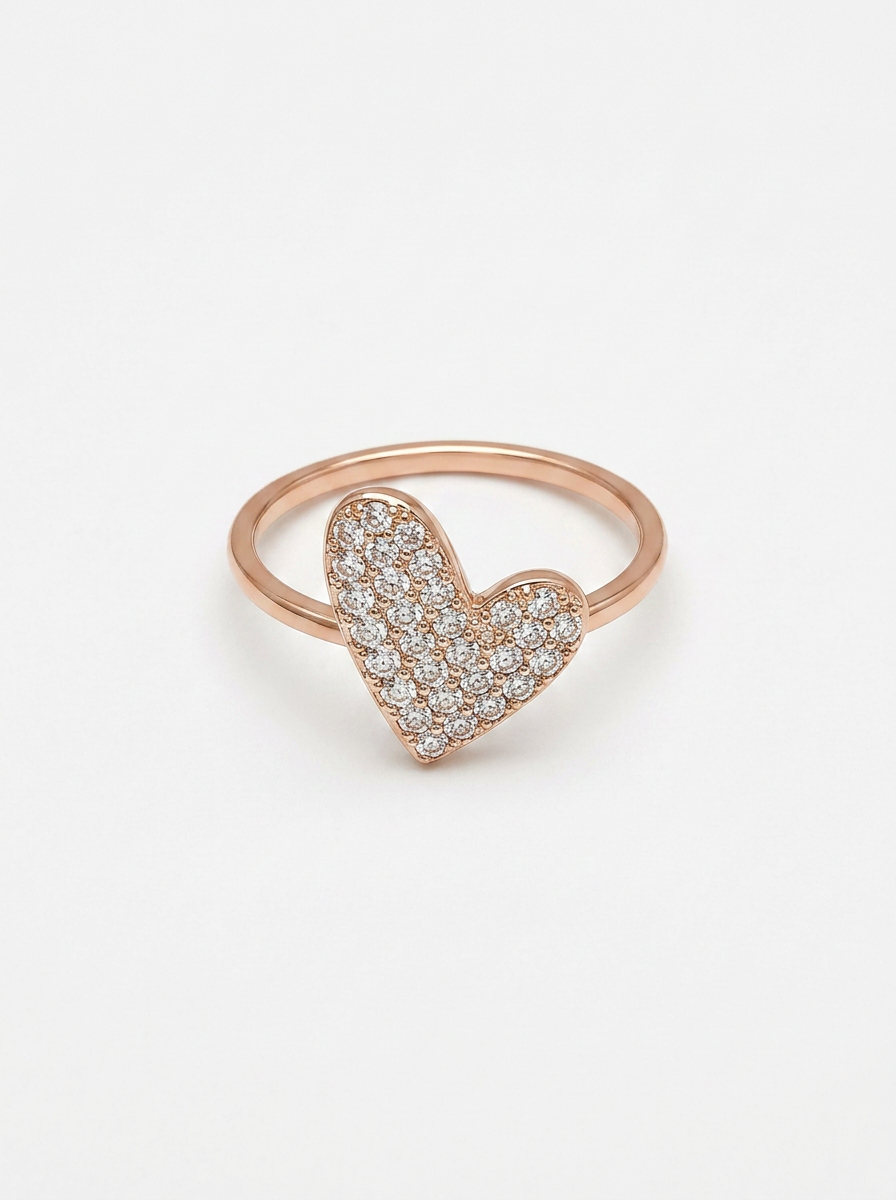 Asymmetric Heart Ring - Product Shot