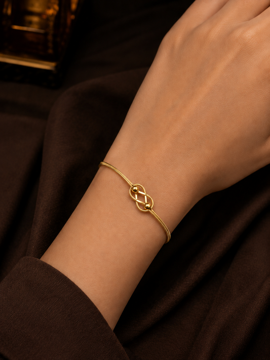 Unisex Knot Stone Bracelet