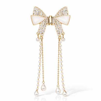 Pearl Bow Hair Claw