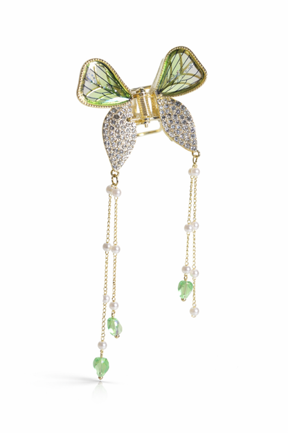 Green Butterfly Hair Claw