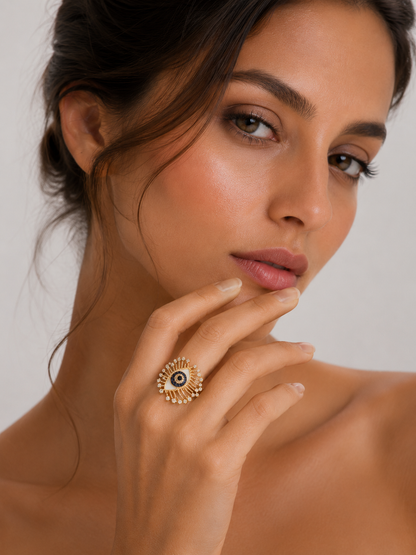 Evil Eye Statement Ring