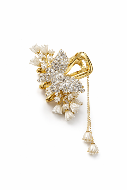 Gold Butterfly Hair Claw