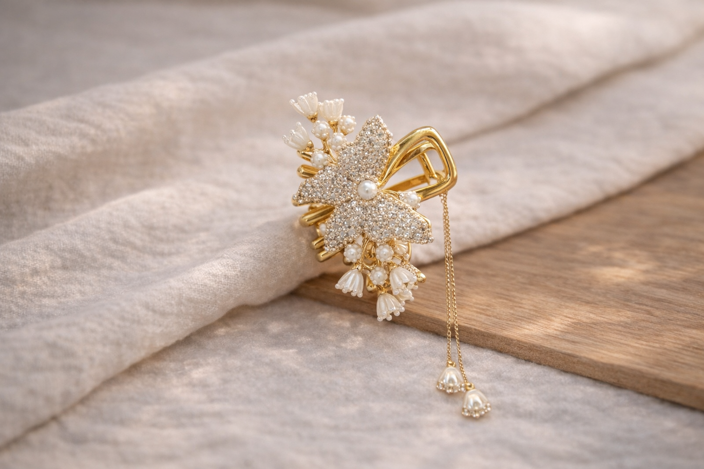 Gold Butterfly Hair Claw