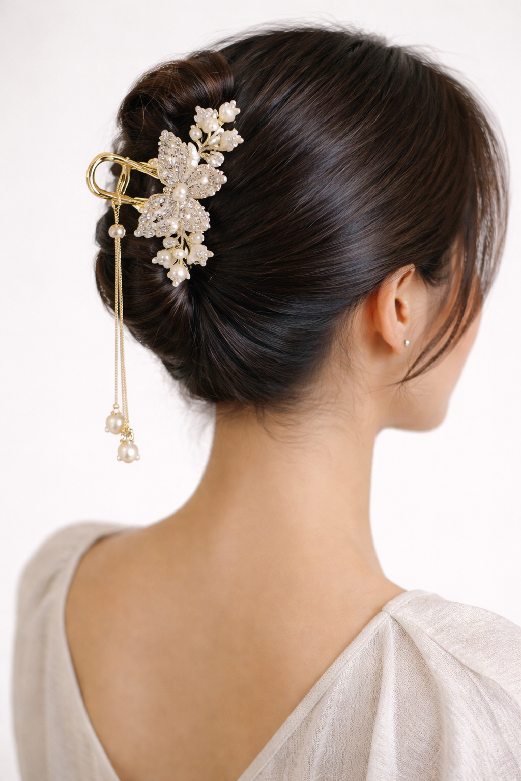Gold Butterfly Hair Claw