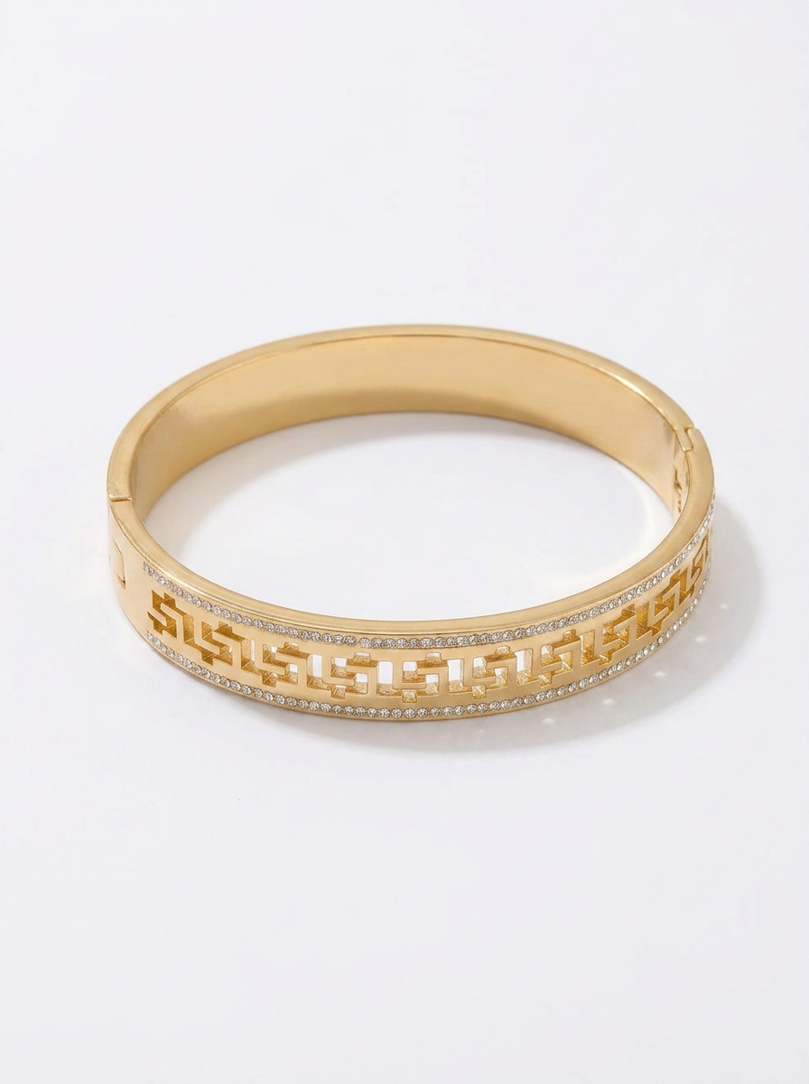 Greek Key Bangle - Product Shot