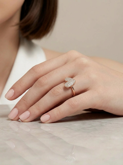 Asymmetric Heart Ring - Lifestyle