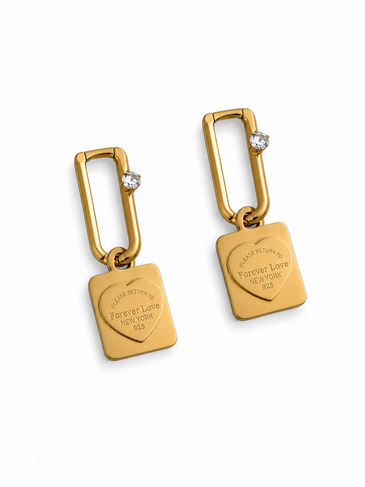 Forever Love Lock Earrings1