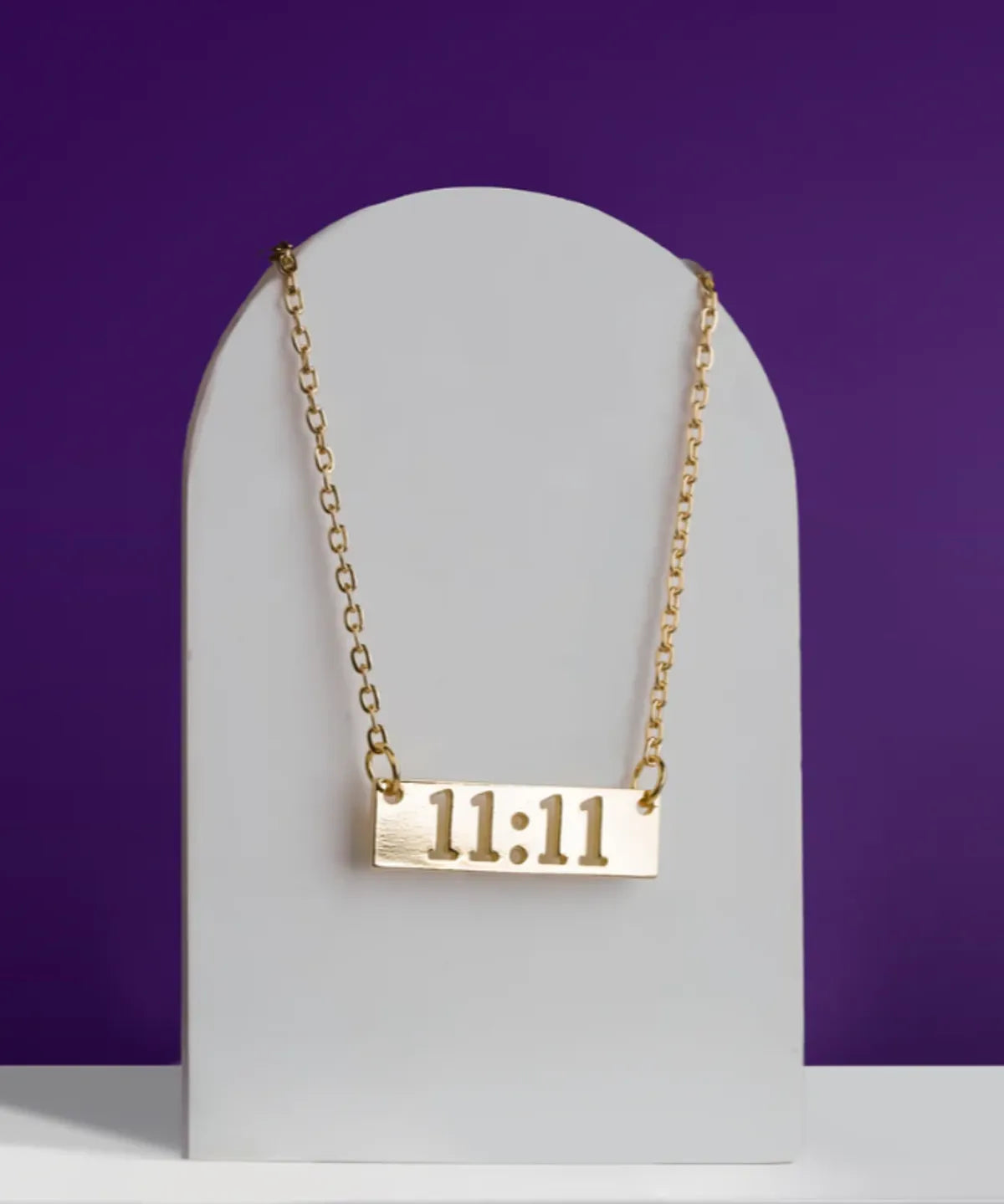 Gold 11:11 Pendant Necklace