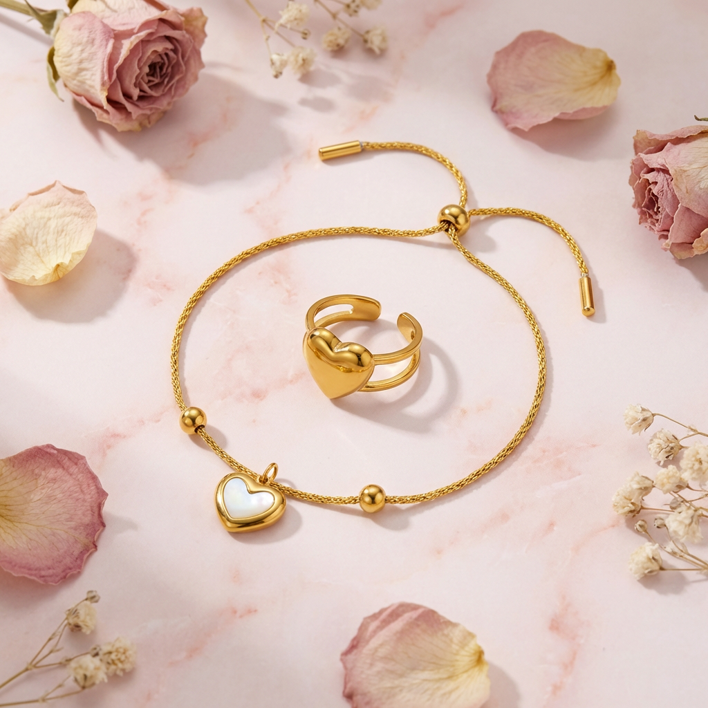 Heart & Soul - Bracelet & Ring Combo - Complete Set