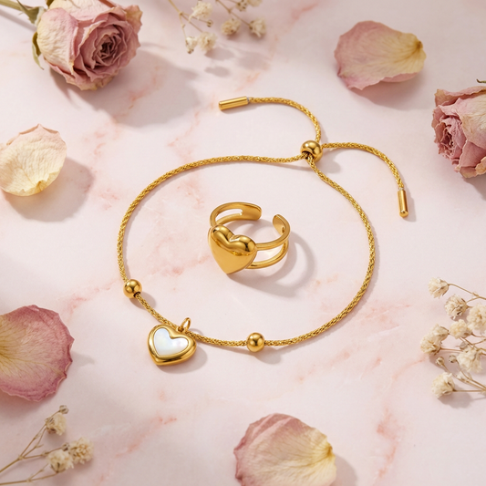 Heart & Soul - Bracelet & Ring Combo - Complete Set