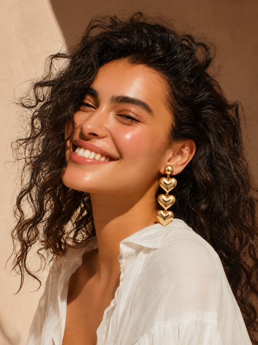 Heart Drop Earrings