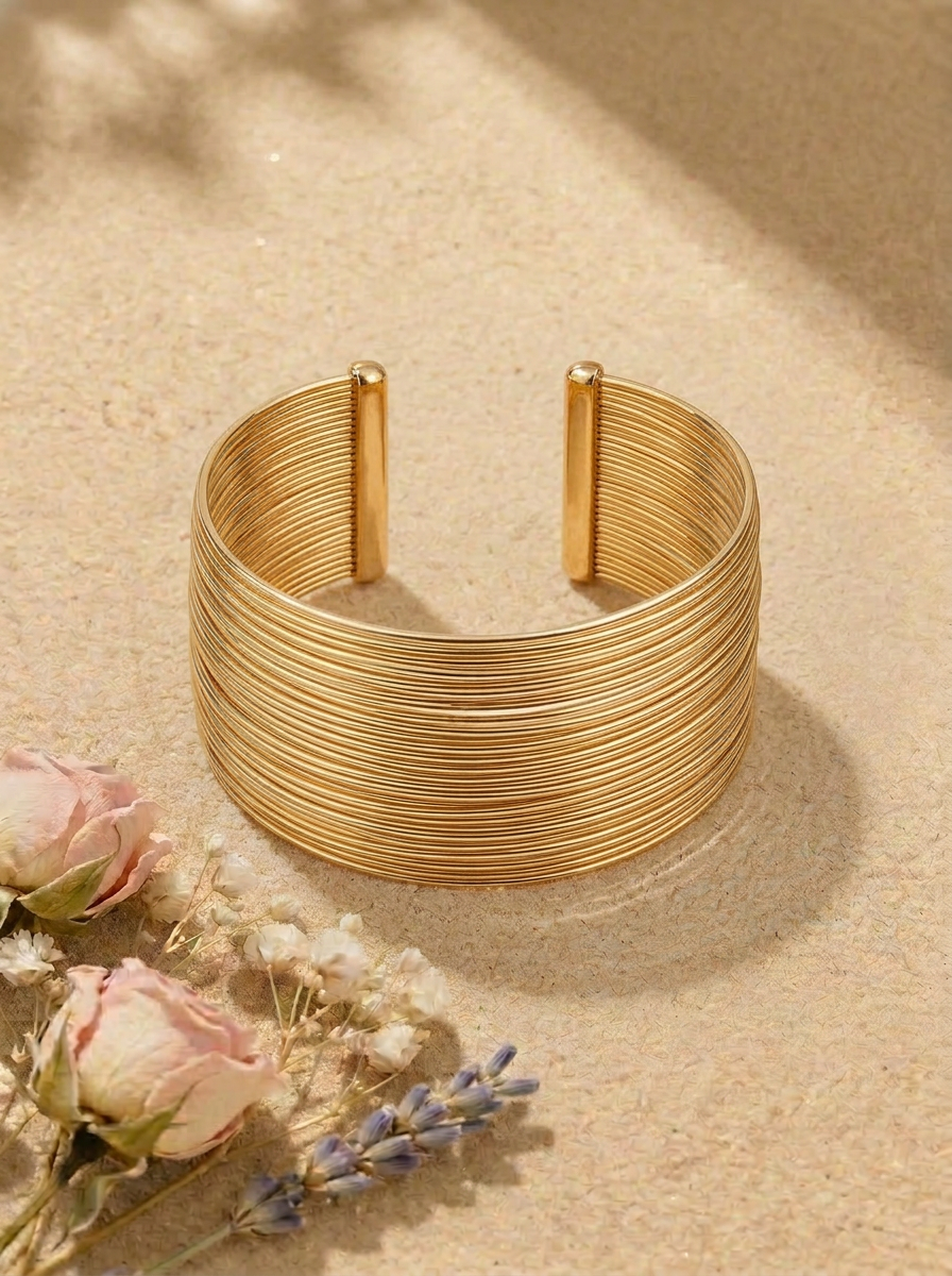 Golden Cuff - Flat Lay