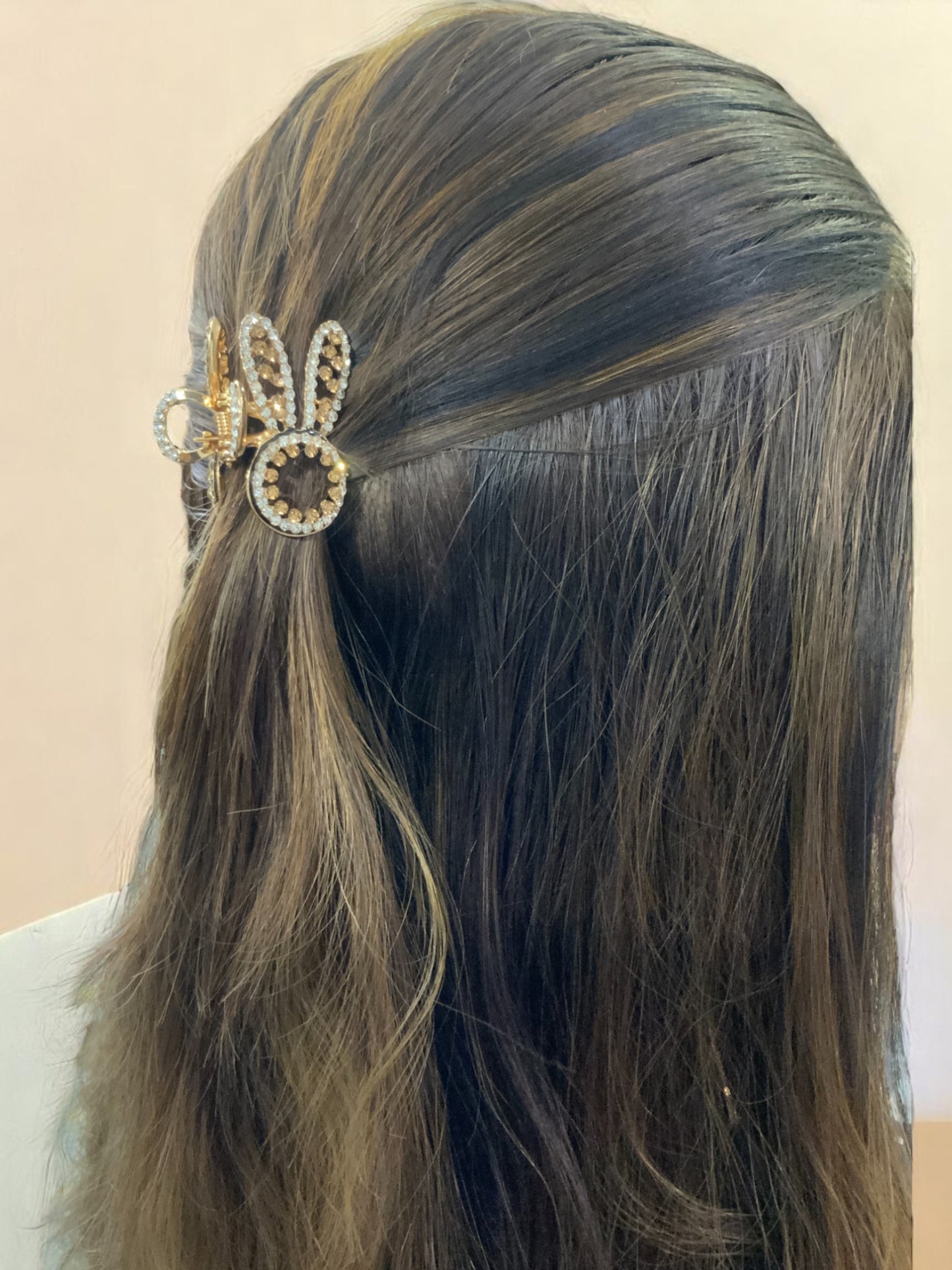 Crystal Bunny Ears Hair Claw