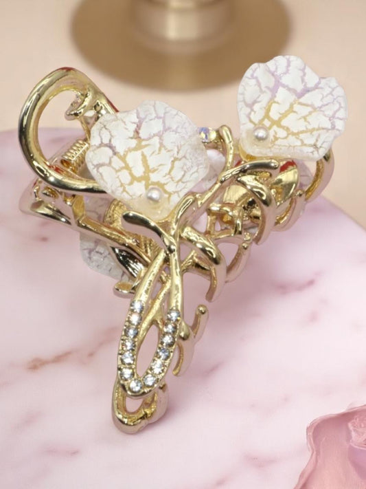 White Orchid Hair Claw