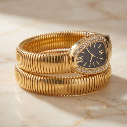 Ribbed gold tubogas coil side profile