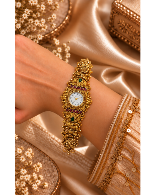 Kashmere Noor Heritage Gold Watch