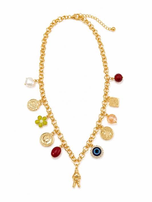 Lucky Trinkets Charm Necklace1