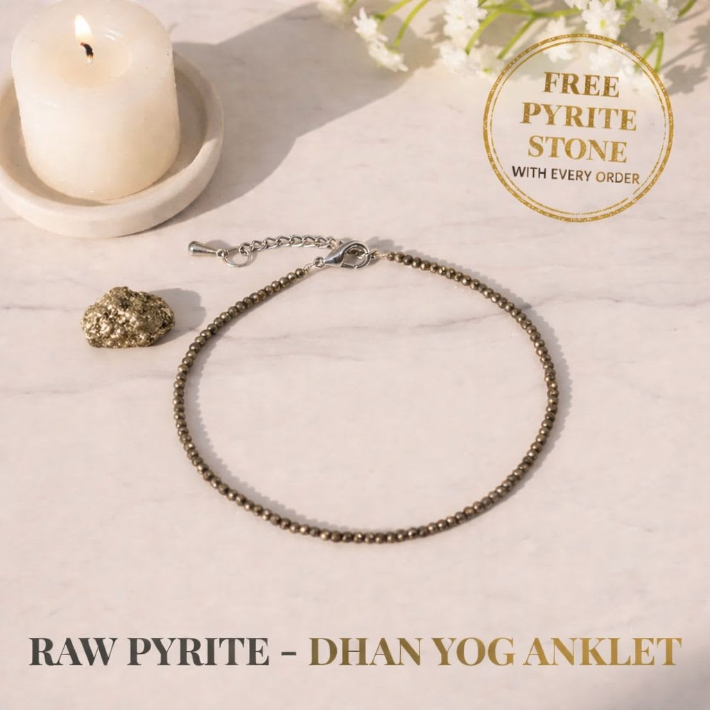 Raw Pyrite Anklet (Lab Certified)