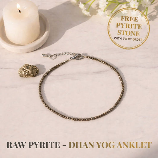 Raw Pyrite Anklet (Lab Certified)