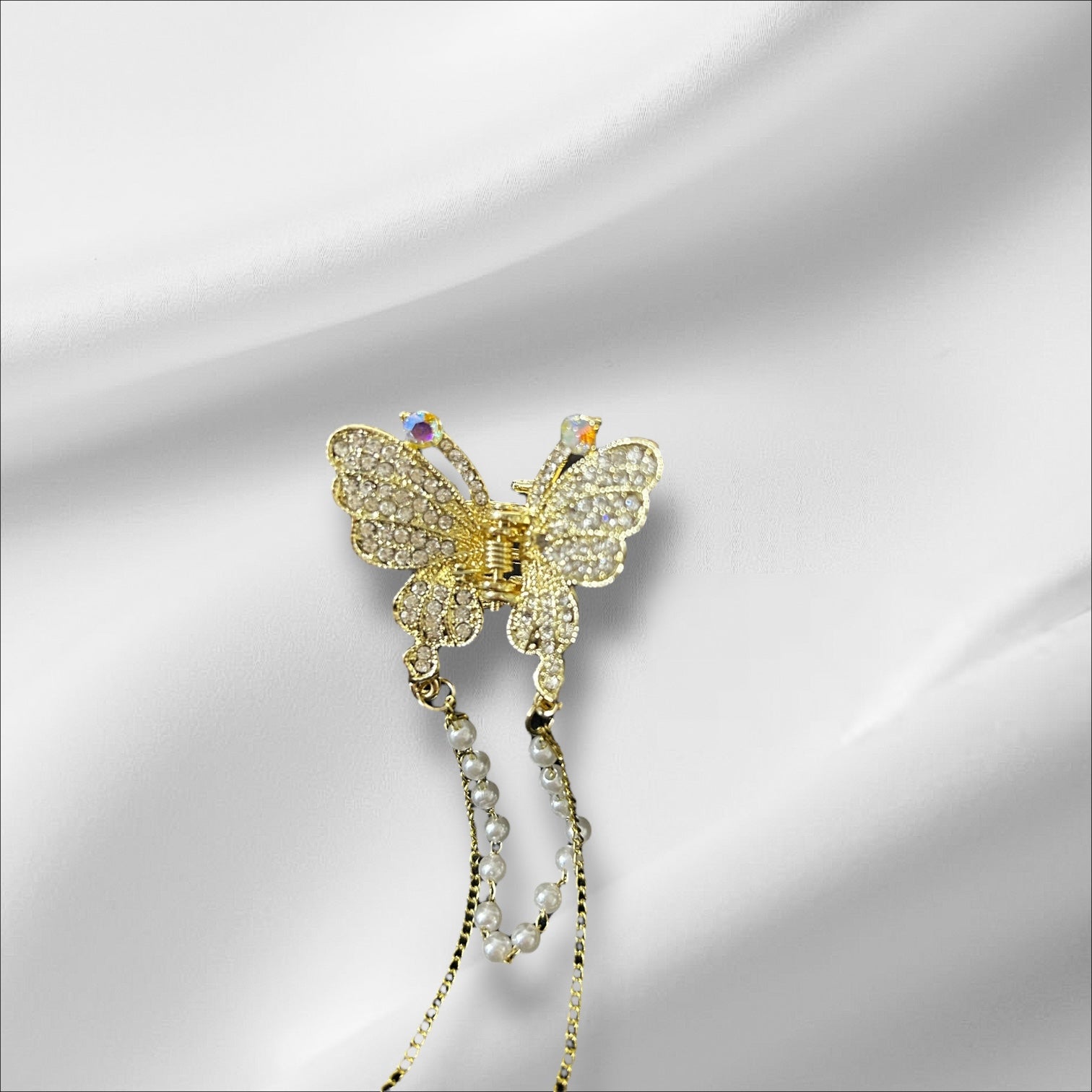 Golden Butterfly Hair Claw