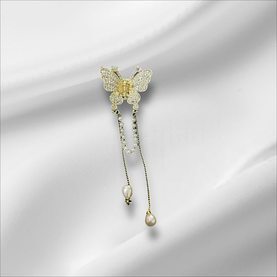 Golden Butterfly Hair Claw