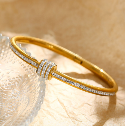 Elegant Cross Border Zircon Bangle Bracelet