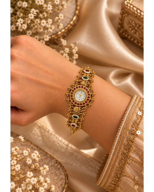 Elephant Emerald Kashmere Watch