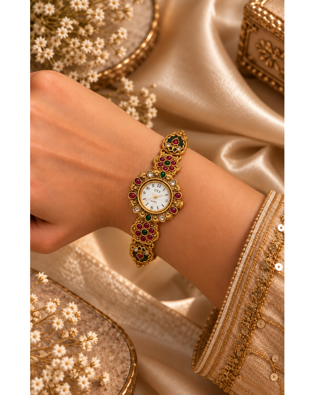 Royal Ruby Kundan Heritage Watch