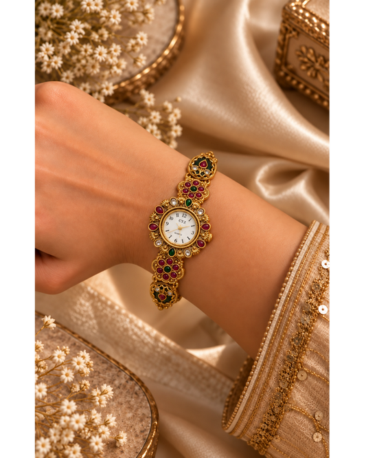Royal Ruby Kundan Heritage Watch