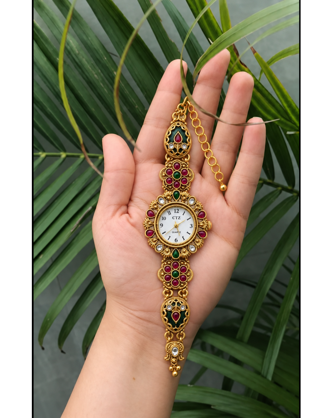 Royal Ruby Kundan Heritage Watch