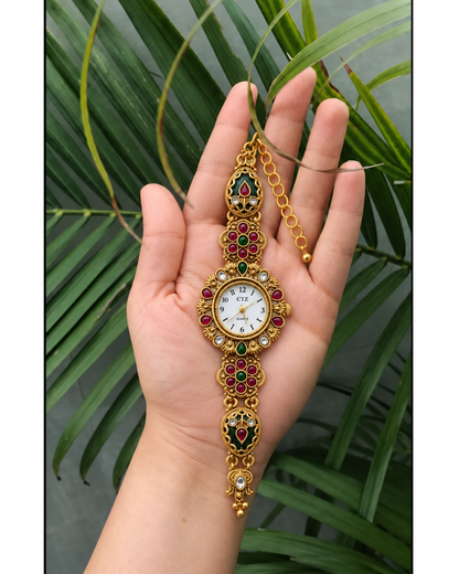 Royal Ruby Kundan Heritage Watch