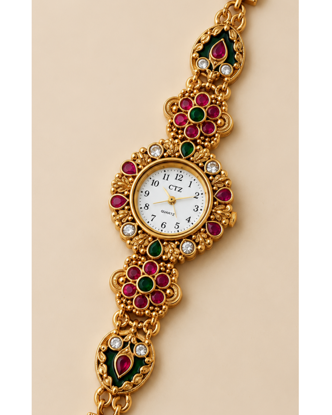 Royal Ruby Kundan Heritage Watch