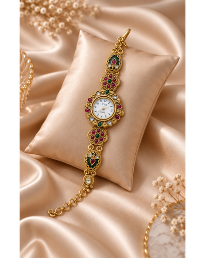 Royal Ruby Kundan Heritage Watch