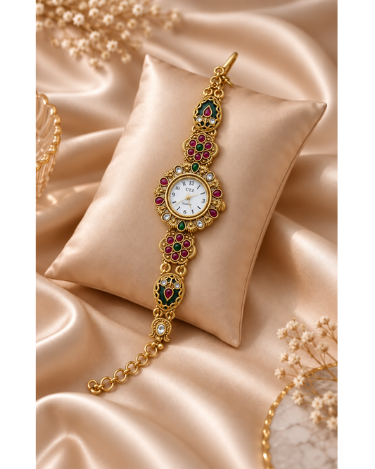 Royal Ruby Kundan Heritage Watch