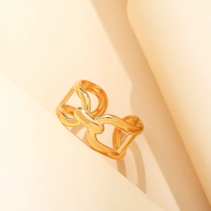 Gold Chain Ring