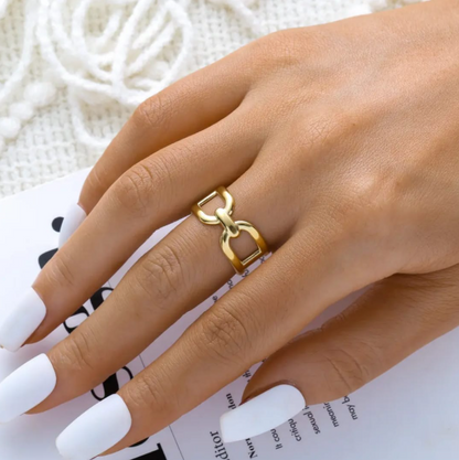 Gold Chain Ring