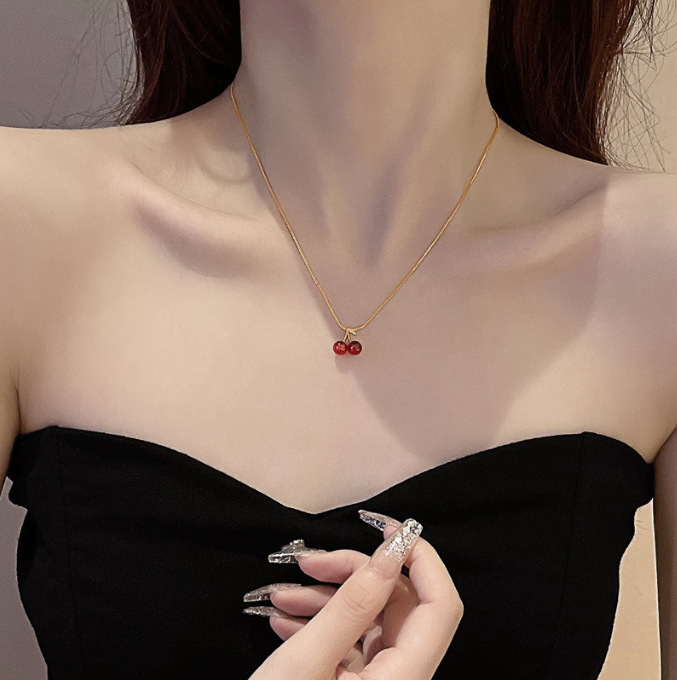 The Red Cherry Necklace