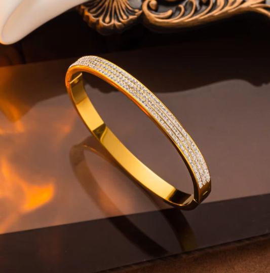 Micro Layered Zirconia Studded Bracelet