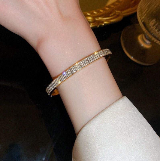 Micro Layered Zirconia Studded Bracelet