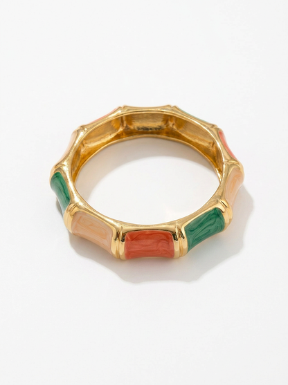 Gold Bamboo Bangle Multicolor - Product Shot