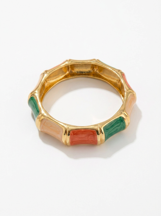 Gold Bamboo Bangle Multicolor - Product Shot