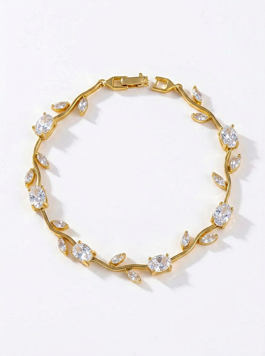 White Stone Tulip Bracelet - Product Shot