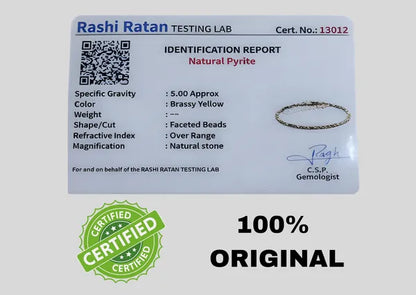 Combo Pack: Raw Pyrite & Dhan Yog Anklets (Lab Certified)