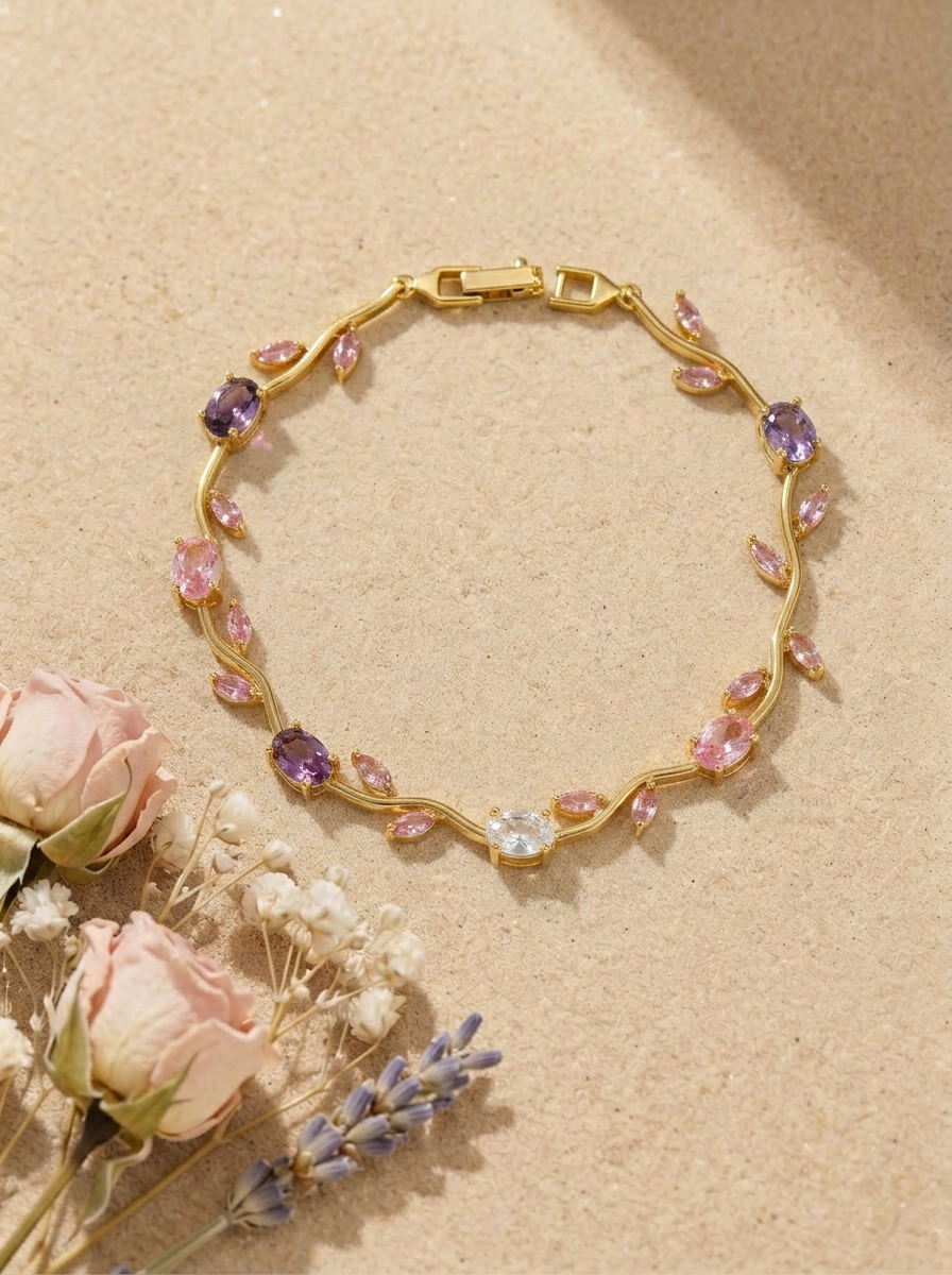 Multicolor Stones Tulip - Flat Lay